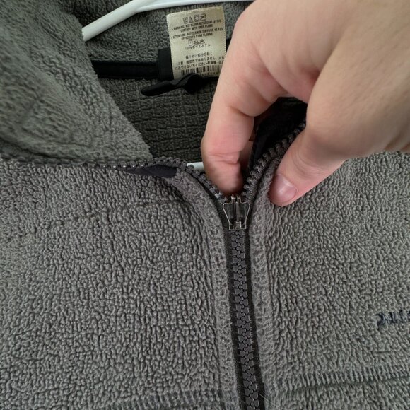 Patagonia Men’s Medium Gray Full Zip Double Pocket Jacket Fleece Hiking Adult - Picture 11 of 16